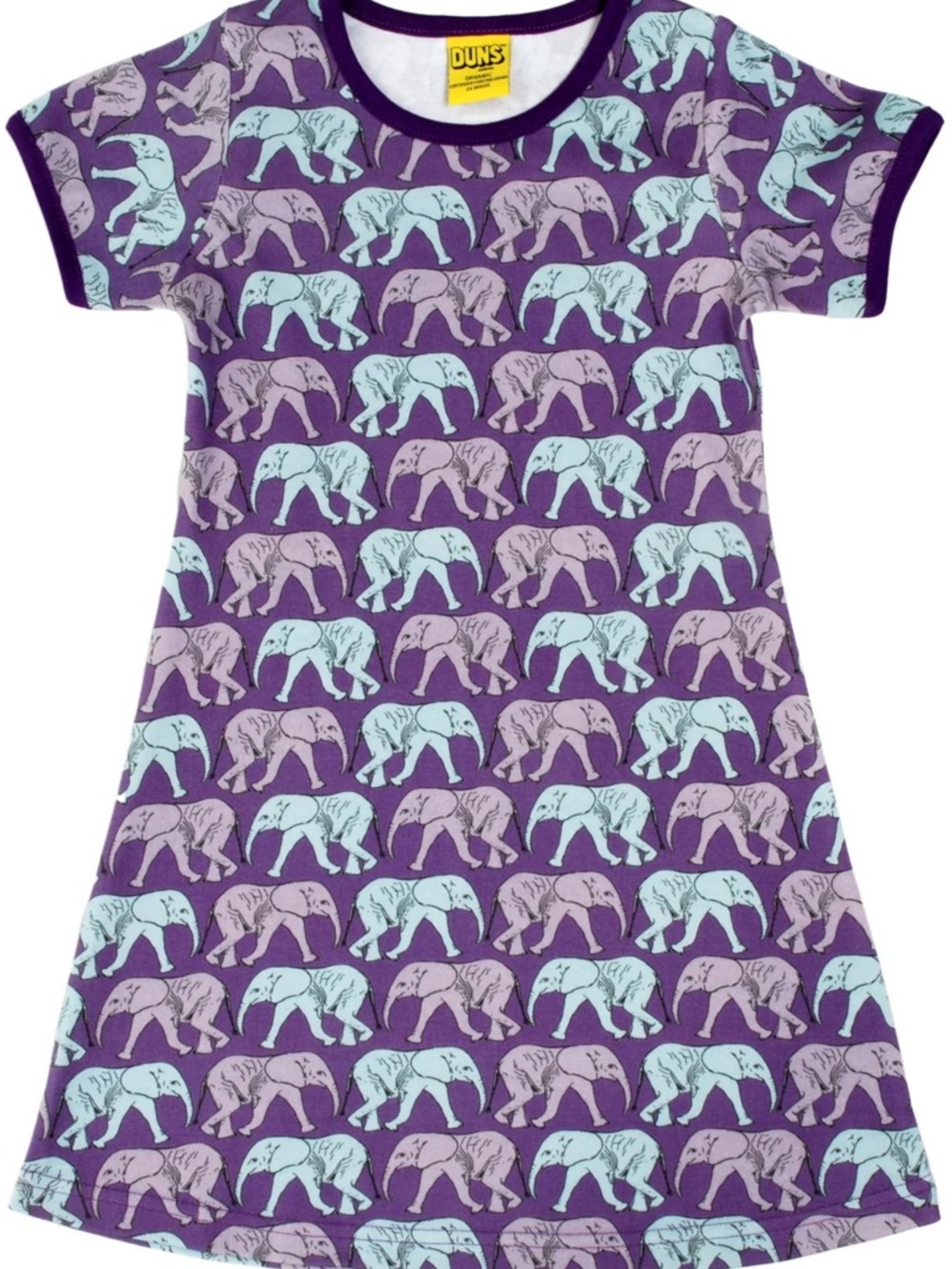 DUNS Sweden Purple Elephant Dress Sz 1116cm
